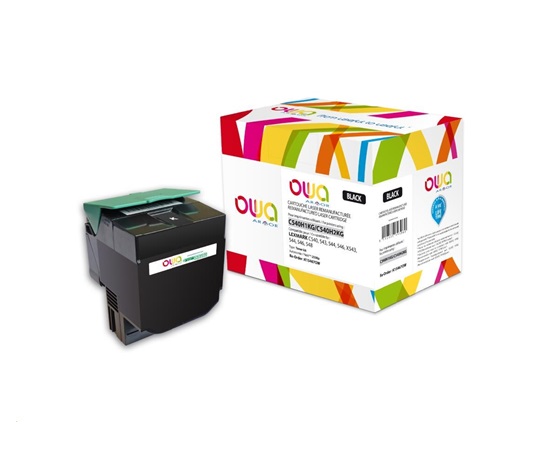 OWA Armor toner pro LEXMARK C540, 543, 544, 546, X543, X544, X546, X548, 2500 Stran, C540H1KG, černá/black