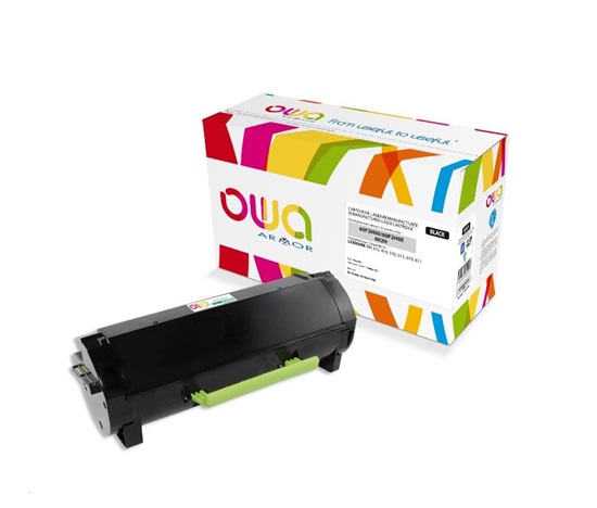 OWA Armor toner pro LEXMARK MX310, 410, 510, 511, 610, 611, 10000   Stran, 60F2H00, černá/black