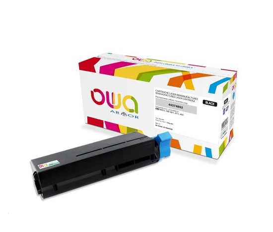 OWA Armor toner pro OKI B431, MB461, MB471, MB491, 7000 Stran, 44574802, černá/black