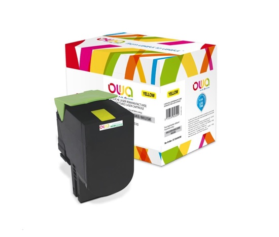 OWA Armor toner pro LEXMARK CX310, 410, 510, 2000 Stran, 80C2SY0, žlutá/yellow