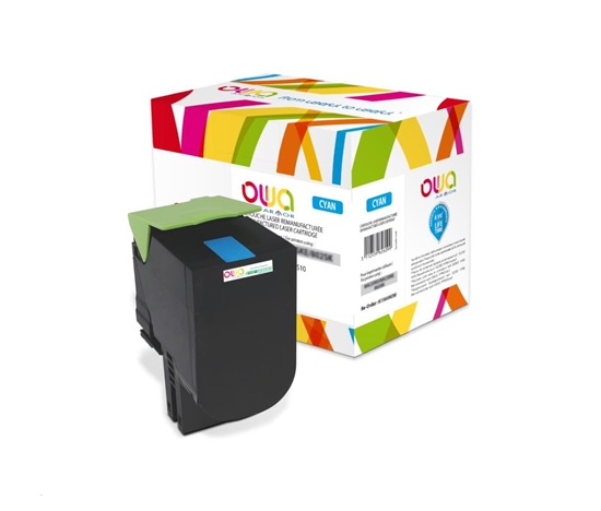OWA Armor toner pro LEXMARK CX310, 410, 510, 2000 Stran, 80C2SC0, modrá/cyan