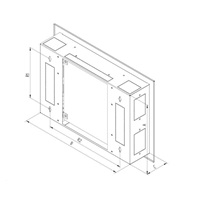 TRITON 19" hybridní rozvaděč (šířka 333, výška 500, hloubka 110mm)