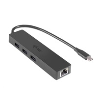 i-tec USB-C 3.1 Slim 3-portový HUB + RJ-45