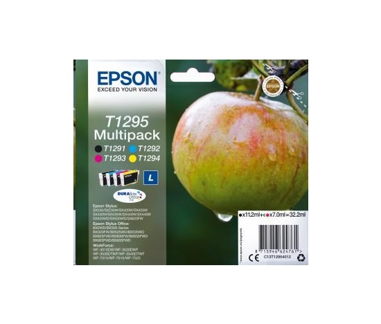 EPSON ink Multipack 4-colours "Jablko" T1295 DURABrite Ultra Ink