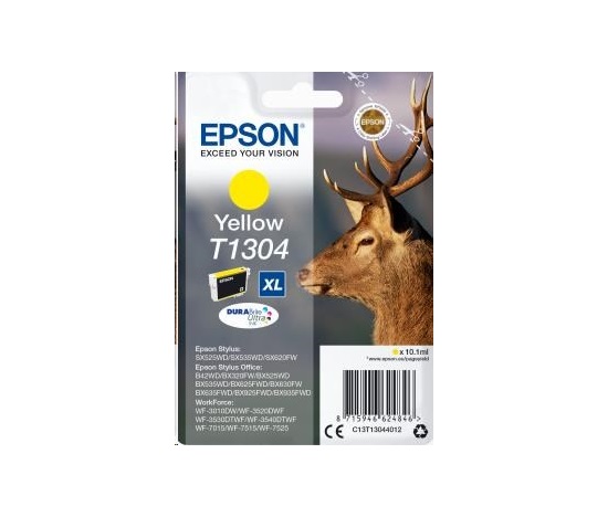 EPSON ink bar Singlepack "Jelen" Yellow T1304 DURABrite Ultra Ink (10,1 ml)