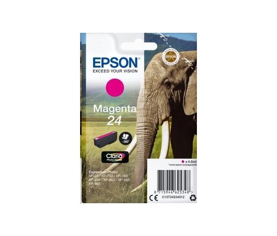 EPSON ink bar Singlepack "Slon" Magenta 24 Claria Photo HD Ink