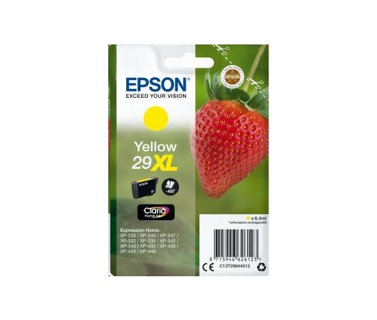EPSON ink bar Singlepack "Jahoda" Yellow 29XL Claria Home Ink