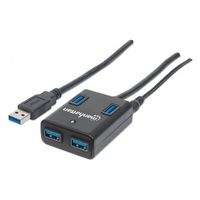 MANHATTAN USB 3.0 Hub, 4 Ports, AC/Bus Power