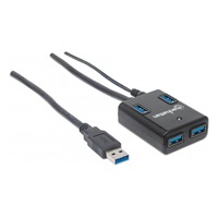 MANHATTAN USB 3.0 Hub, 4 Ports, AC/Bus Power