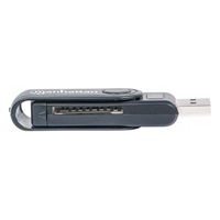 MANHATTAN Čtečka paměťových karet Mini, 24 v 1, USB 3.0, černá, externí