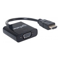 MANHATTAN převodník z HDMI na VGA (HDMI Male to VGA Female, black, Polybag)