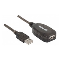 MANHATTAN Kabel USB 2.0 A-A, aktivní prodlužovací 20m, Daisy-Chainable