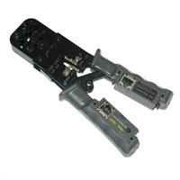 Kleště krimpovací PROFI+ s ráčnou pro konektory RJ11, RJ12, RJ45 s testerem a LED indikací