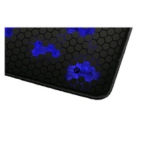 C-TECH herní podložka pod myš ANTHEA CYBER BLUE, 320x270x4mm, obšité okraje