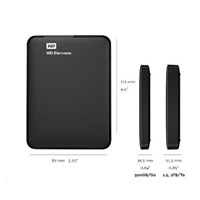 WD Elements Portable 1TB, Externí HDD, USB 3.0, černá – náhled 3