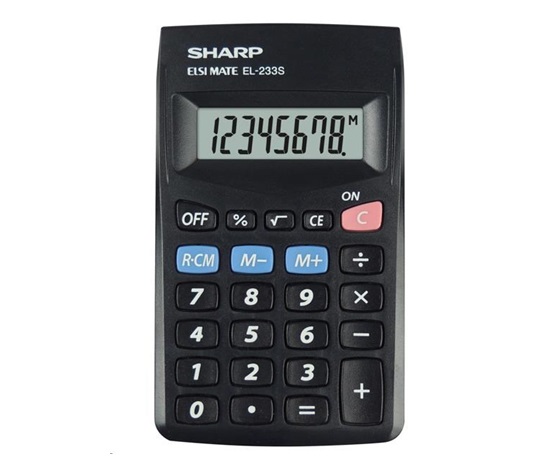 SHARP kalkulačka - EL-233SBBK - blister