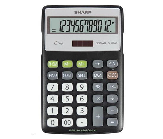 SHARP kalkulačka - ELR287BBK - blister