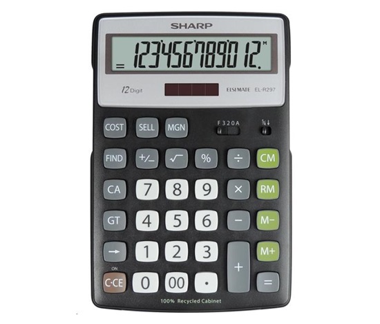 SHARP kalkulačka - ELR297BBK - blister