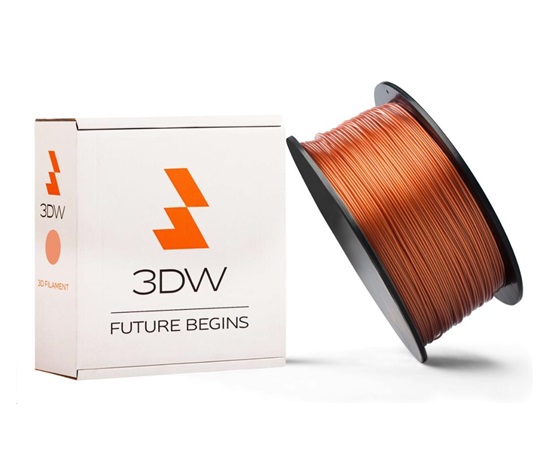 3DW ARMOR - PLA filament, průměr 1,75mm, měděná, 1kg, teplota tisku 190-210°C