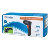 MANHATTAN Čtečka čárových kódů CCD Gun Type, CCD, IP54, 500 mm Scan Depth, Black, Enterprise Box