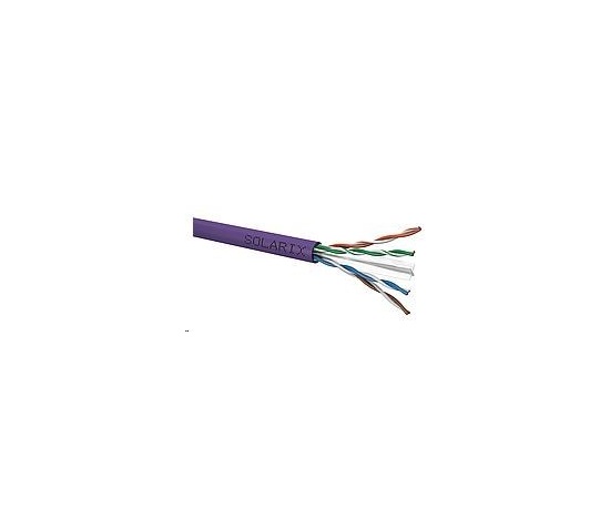Instalační kabel Solarix UTP, Cat6, drát, LSOH, cívka 500m