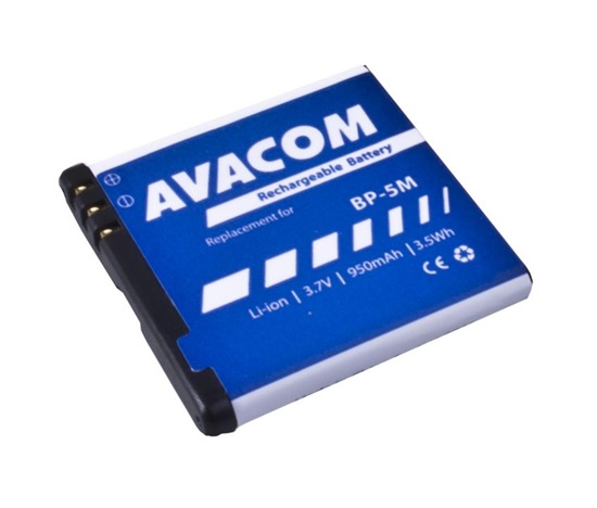 AVACOM baterie do mobilu Nokia N81, 6500 Slide Li-Ion 3,7V 950mAh (náhrada BP-5M)