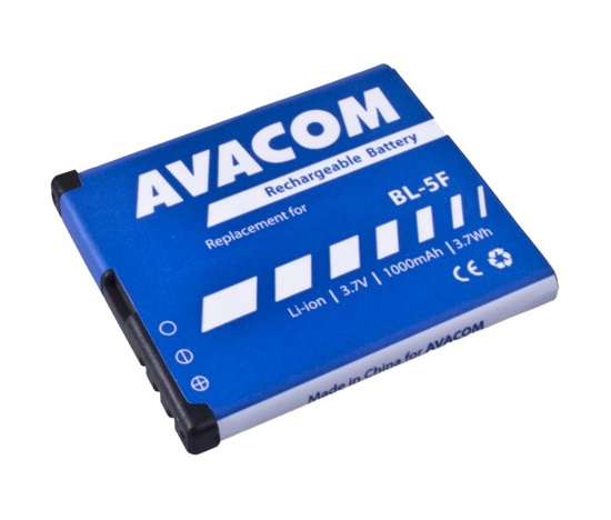 AVACOM baterie do mobilu Nokia N95, E65, Li-Ion 3,6V 1000mAh (náhrada BL-5F)