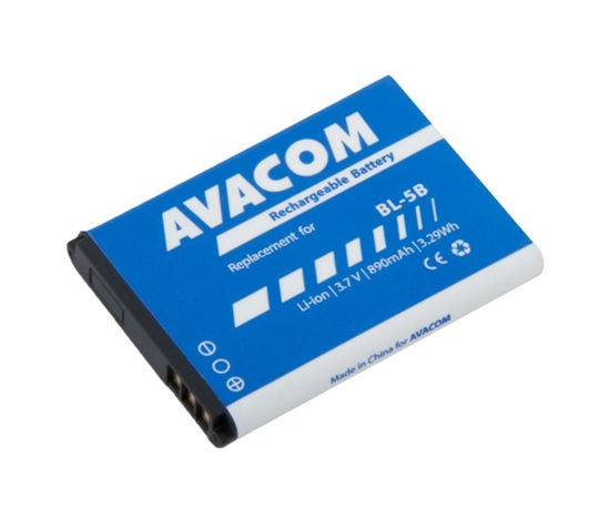AVACOM baterie do mobilu Nokia 3220, 6070, Li-Ion 3,7V 890mAh (náhrada BL-5B)