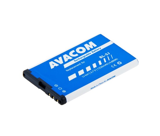 AVACOM baterie do mobilu Nokia 5230, 5800, X6 Li-Ion 3,7V 1320mAh (náhrada BL-5J)