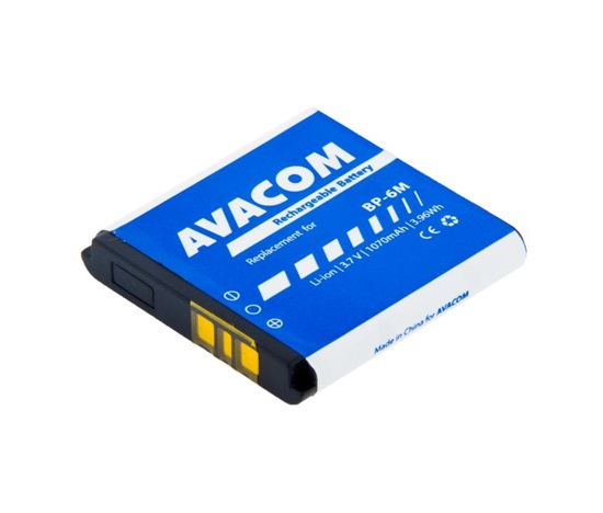 AVACOM baterie do mobilu Nokia 6233, 9300, N73 Li-Ion 3,7V 1070mAh (náhrada BP-6M)