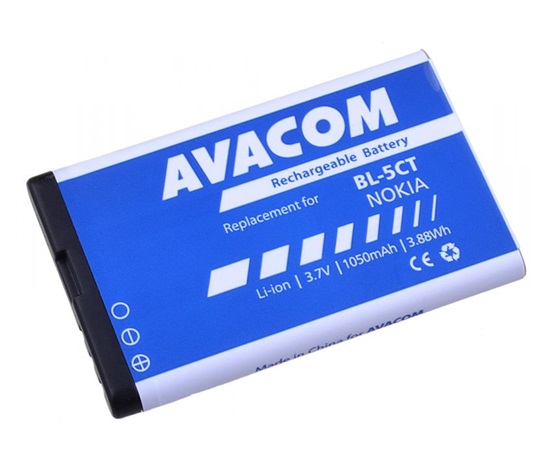 AVACOM baterie do mobilu Nokia 6303, 6730, C5, Li-Ion 3,7V 1050mAh (náhrada BL-5CT)