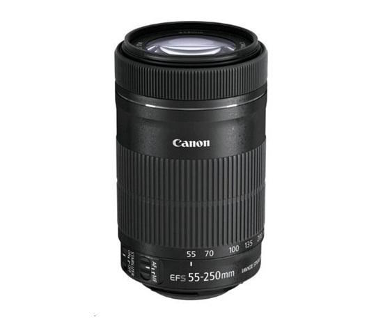 Canon EF-S 55-250mm f/4-5.6 IS STM zoom objektiv + ET-63 + LC KIT