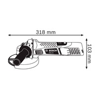 Bosch GWS 7-125 úhlová bruska, 720 W, 11.000 ot/min, 125 mm