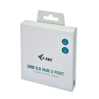 i-tec USB 3.0 Metal HUB 3 Port + Gigabit Ethernet Adapter