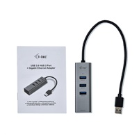 i-tec USB 3.0 Metal HUB 3 Port + Gigabit Ethernet Adapter
