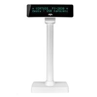 Virtuos VFD zákaznický displej Virtuos FV-2030W 2x20 9mm, USB, bílý