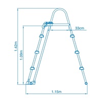 Marimex bezpečnostní schůdky k bazénům - výška stěny do 1,07 m
