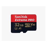 SanDisk Micro SDXC karta 32GB Extreme PRO (100MB/s, Class 10 UHS-I V30) + adaptér