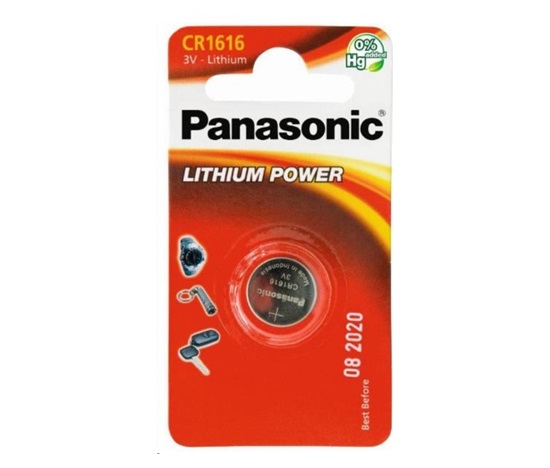 PANASONIC Lithiová baterie (knoflíková) CR-1616EL/1B  3V (Blistr 1ks)