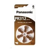 PANASONIC Zinkovzduchová baterie PR-312(41)/6LB AA 1,2V (Blistr 6ks)