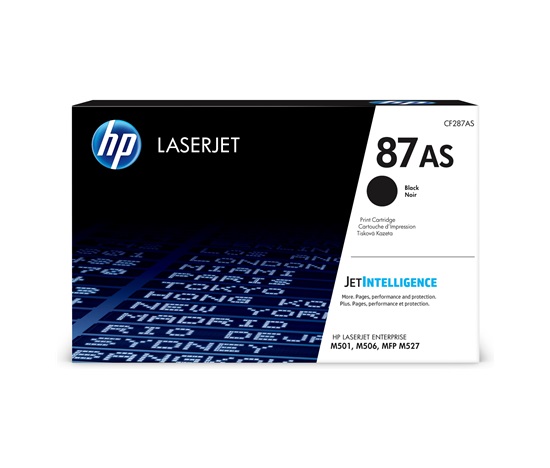 HP 87AS Black LaserJet Toner Cartridge (6,000 pages)