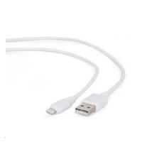 GEMBIRD Kabel USB 2.0 Lightning (IP5 a vyšší) nabíjecí a synchronizační kabel, 2m, bílý