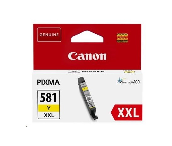 Canon CARTRIDGE CLI-581 XXL žlutá pro PIXMA TS615x, TS625x, TS635x, TR7550, TS815x (824str.)