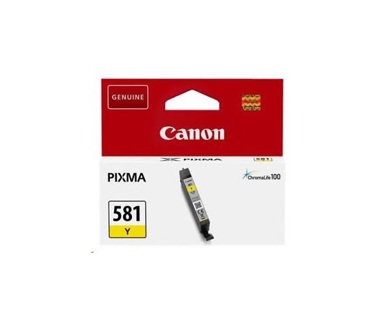 Canon CARTRIDGE CLI-581 žlutá pro PIXMA TS615x, TS625x, TS635x, TS815x,TS825x, TS835x, TS915x  (257 str.)