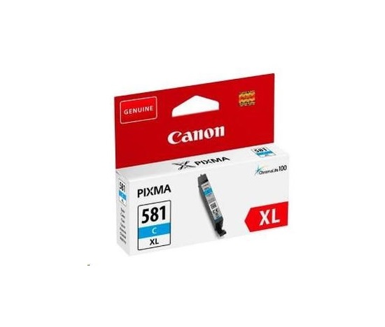 Canon CARTRIDGE CLI-581XL azurová pro PIXMA TS915x, TS815x, TS615x, TS515x, TR8550, TR7550