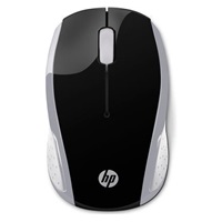 HP myš - 200 Mouse, Wireless, Pike Silver