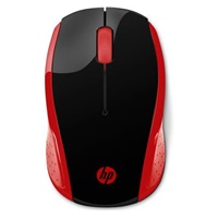 HP myš - 200 Mouse, Wireless, Empress red