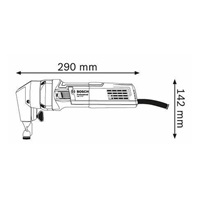 Bosch GNA 75-16 prostřihovač, 750 W, ocel do 400 N/mm2 při 1,6 mm, 2600 volnoběžných zdvihů/min