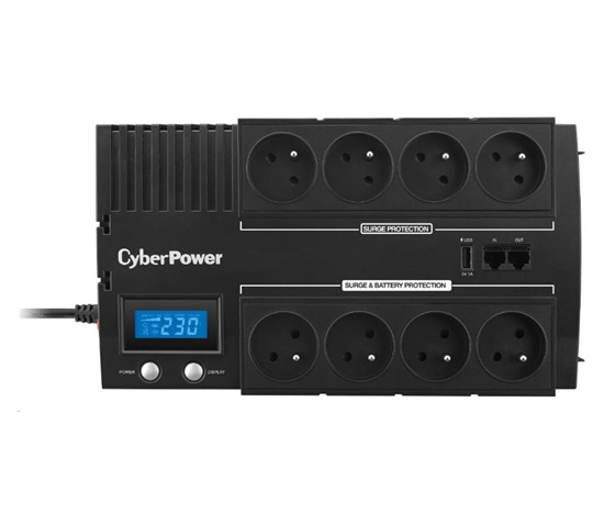 CyberPower BRICs Series II SOHO LCD UPS 700VA/420W, české zásuvky - Poškozený obal - BAZAR