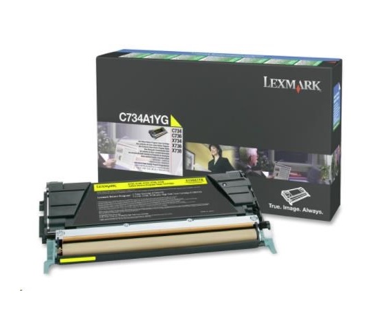 LEXMARK toner YELLOW C734, C736, X734, X736, X738 na 6000 stran
